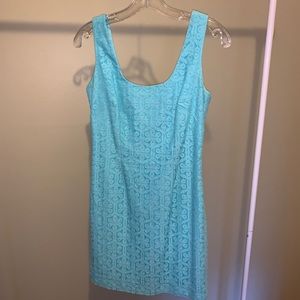 Lilly Pulitzer- Shirley Blue Daisy Lace Dress